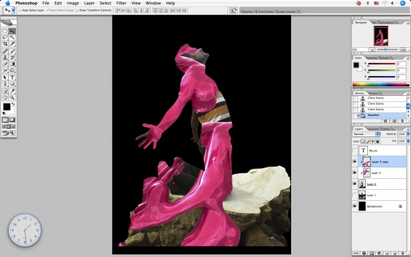 Creation of burned men: Step 4